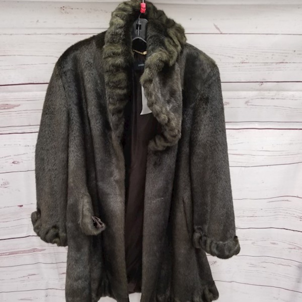 COPY - Jones New York Women's Winter Faux Fur Swing Coat